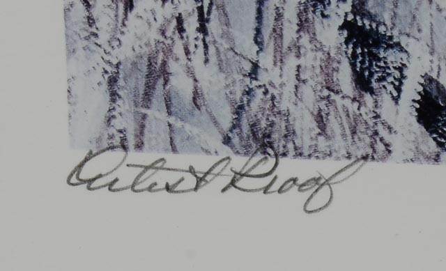 Charles H. Denault Signed LE Lithography Print