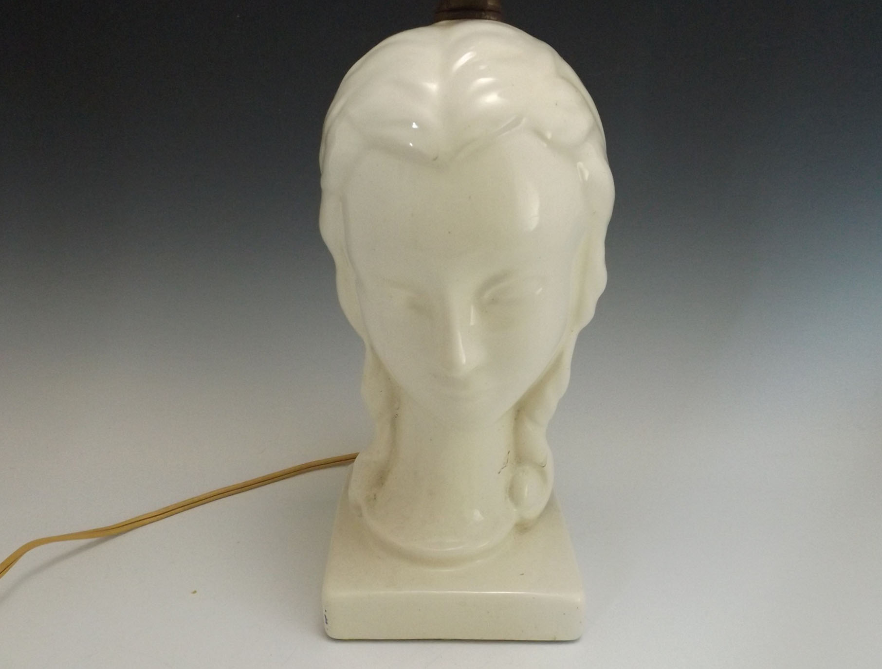 Ceramic Lady Head Lamp Base