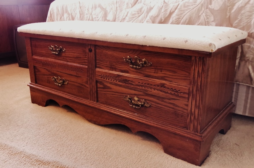Lane Cedar Chest with Upholstered Bench Top