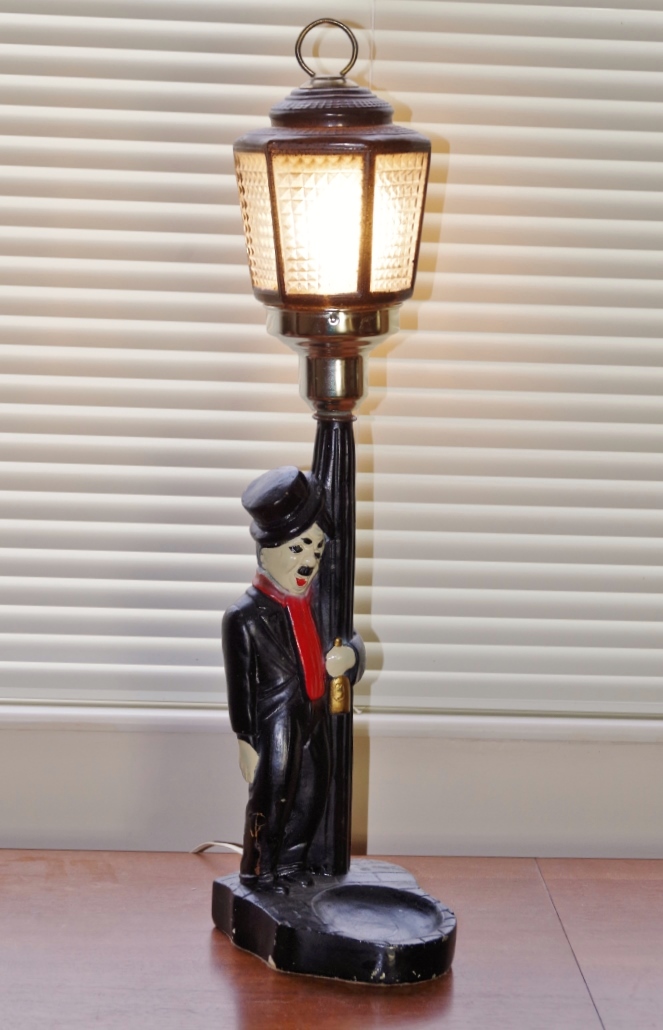 Vintage Charlie Chaplin Lamp Post Light