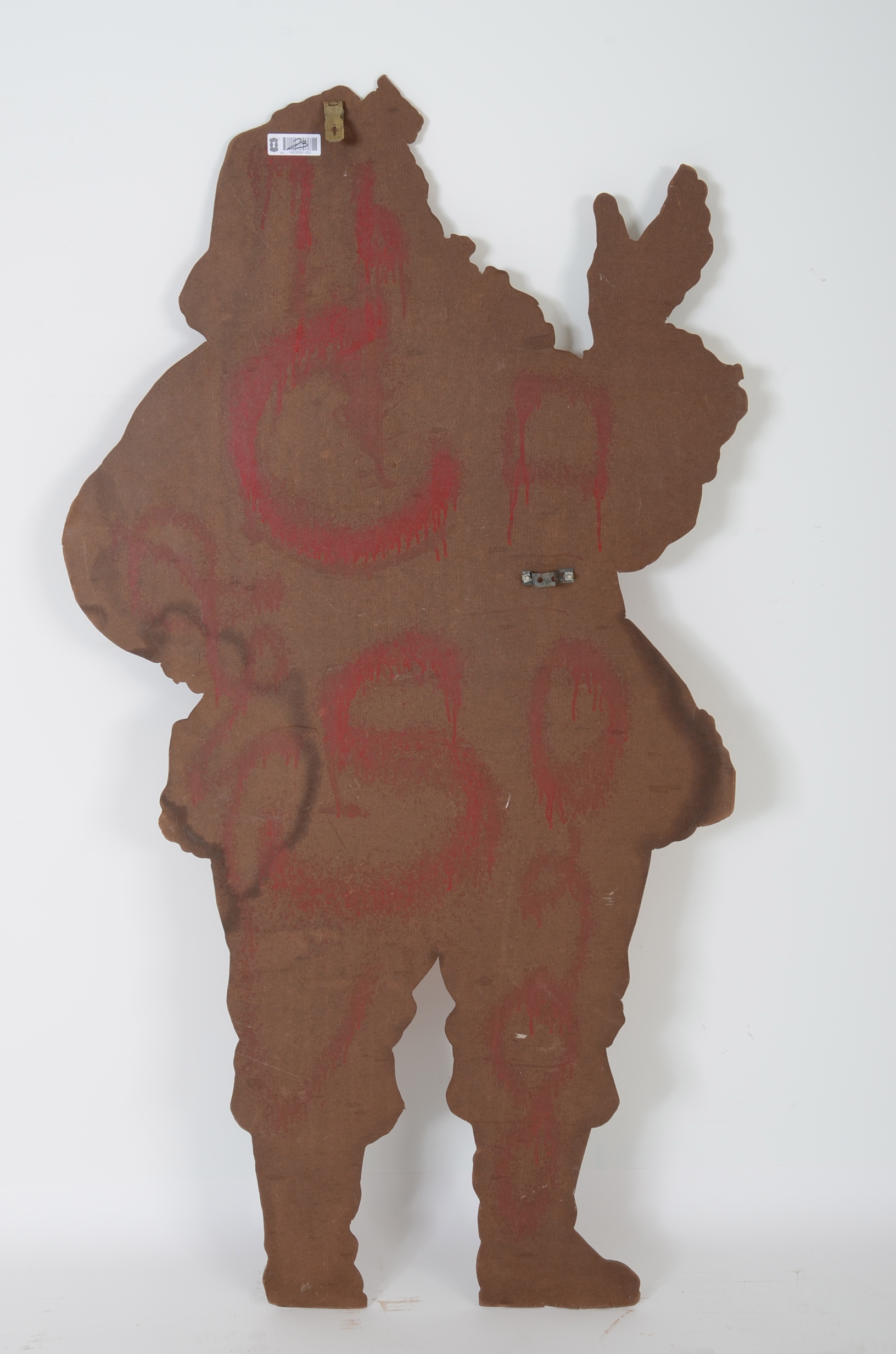 Large Vintage Life-Size Pressboard Santa Cutout