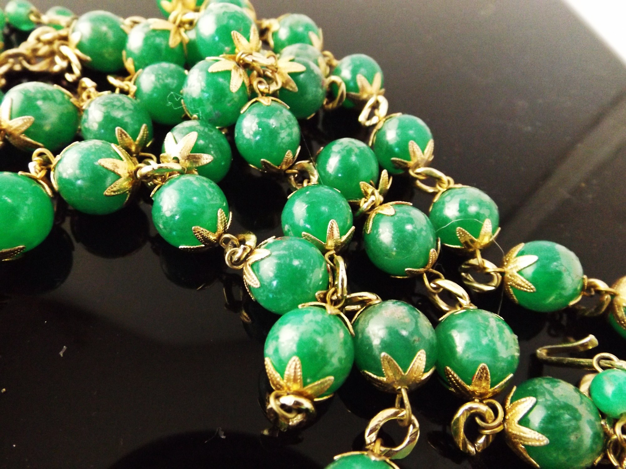 Vintage Jewelry with Green Stones