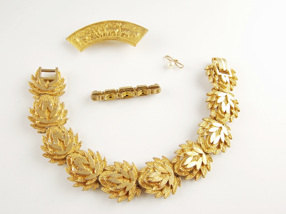 Collection of Vintage Brooches, Pins, Bracelets and More