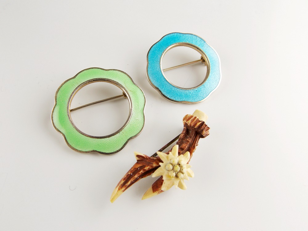 Collection of Vintage Brooches, Pins, Bracelets and More