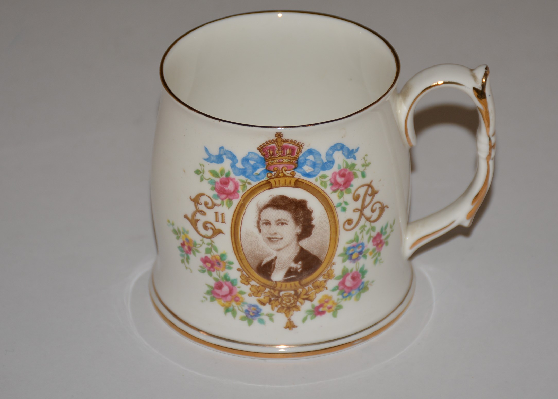 Pair of Elizabeth II Coronation Teacups
