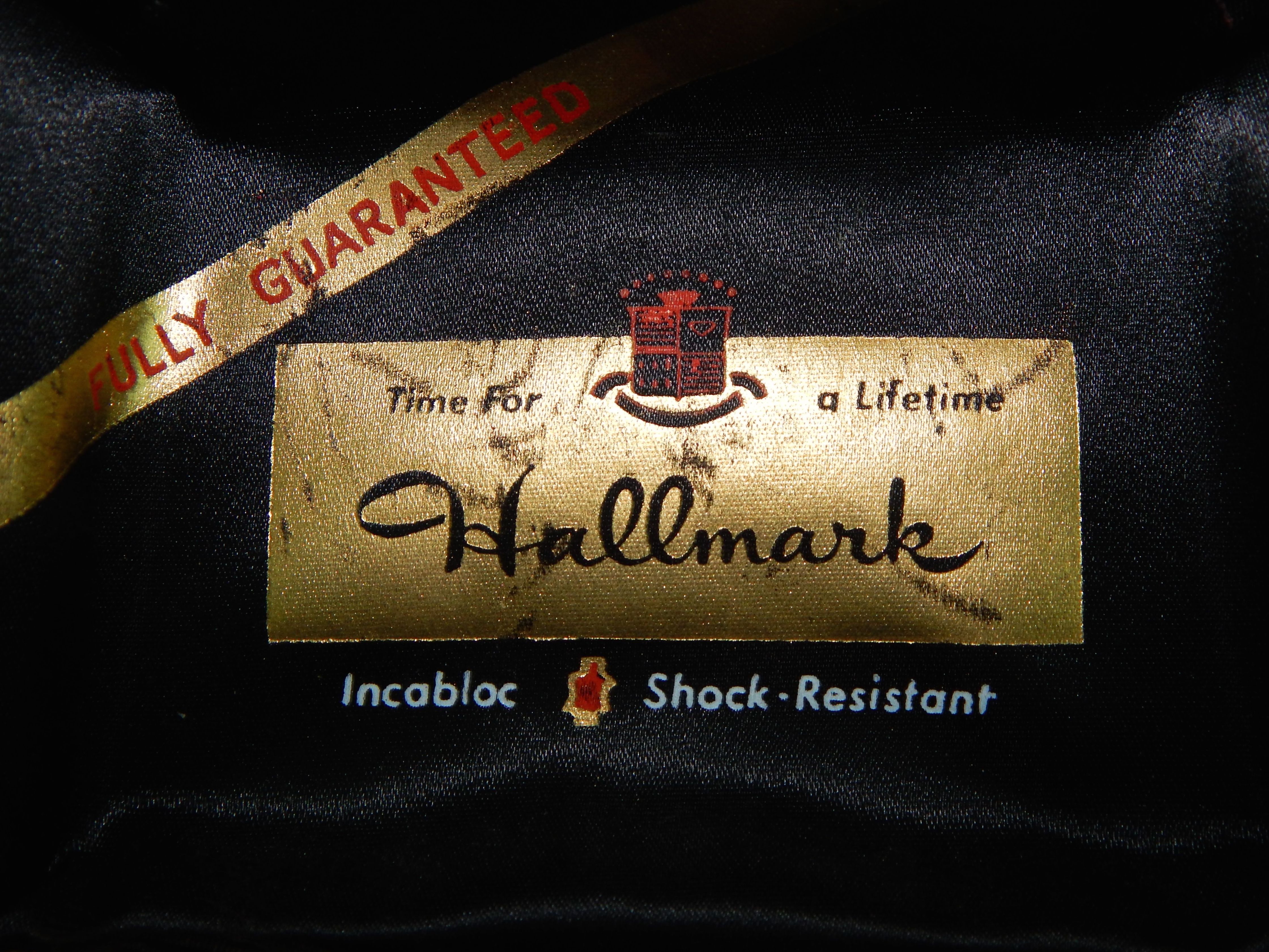 Vintage Hallmark Diamond and 14K White Gold Watch