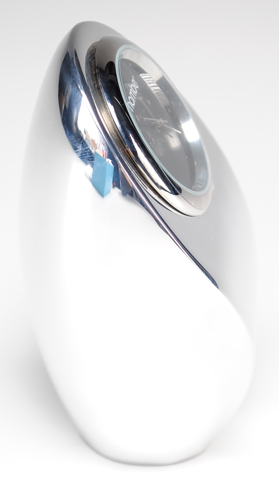 Nambe Modern Flame Desk Clock