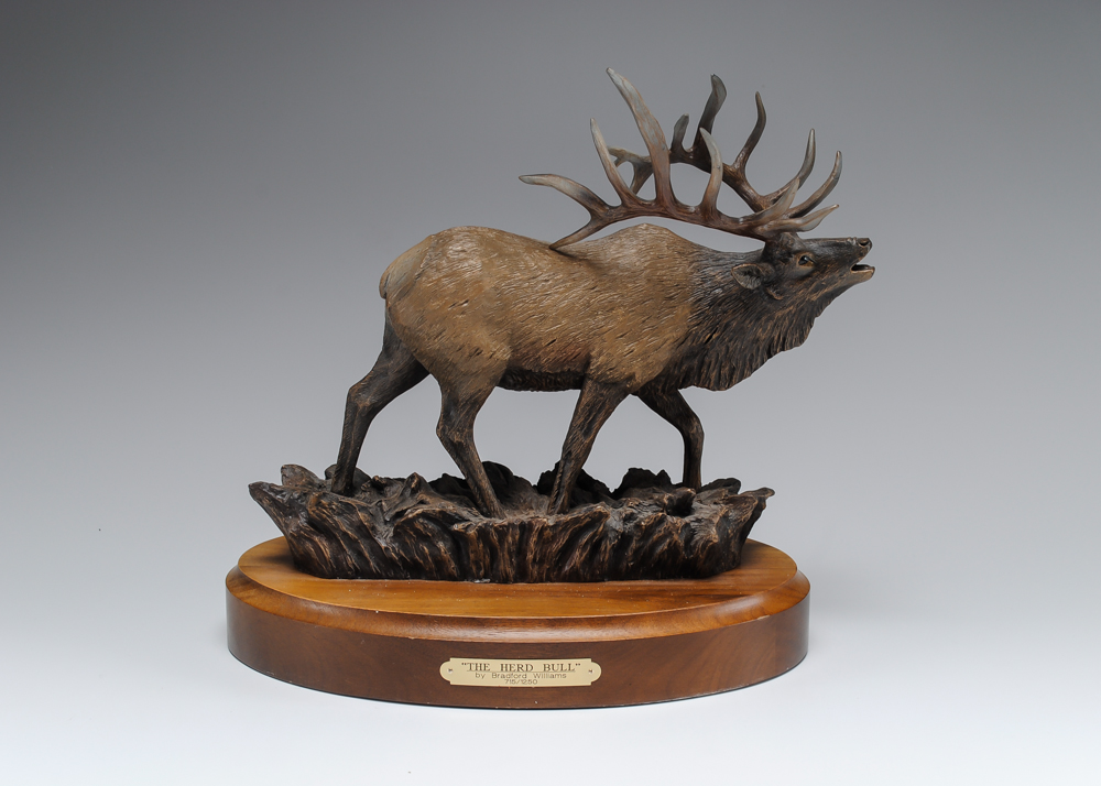 Metal Elk Sculpture