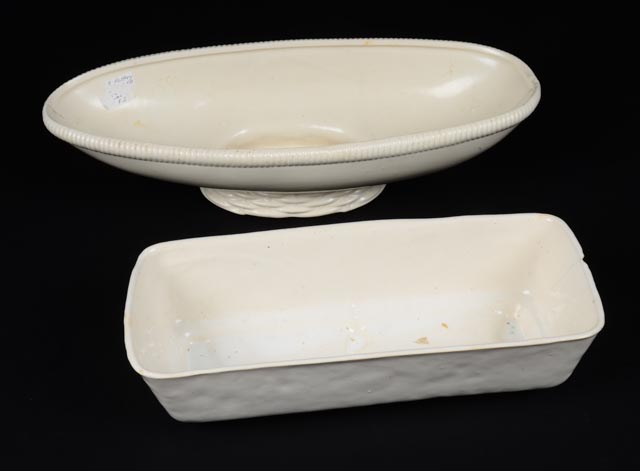 Vintage White Ceramic Planters