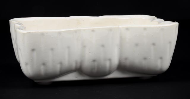 Vintage White Ceramic Planters