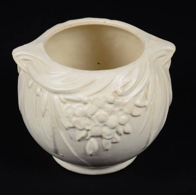 Vintage White Ceramic Planters