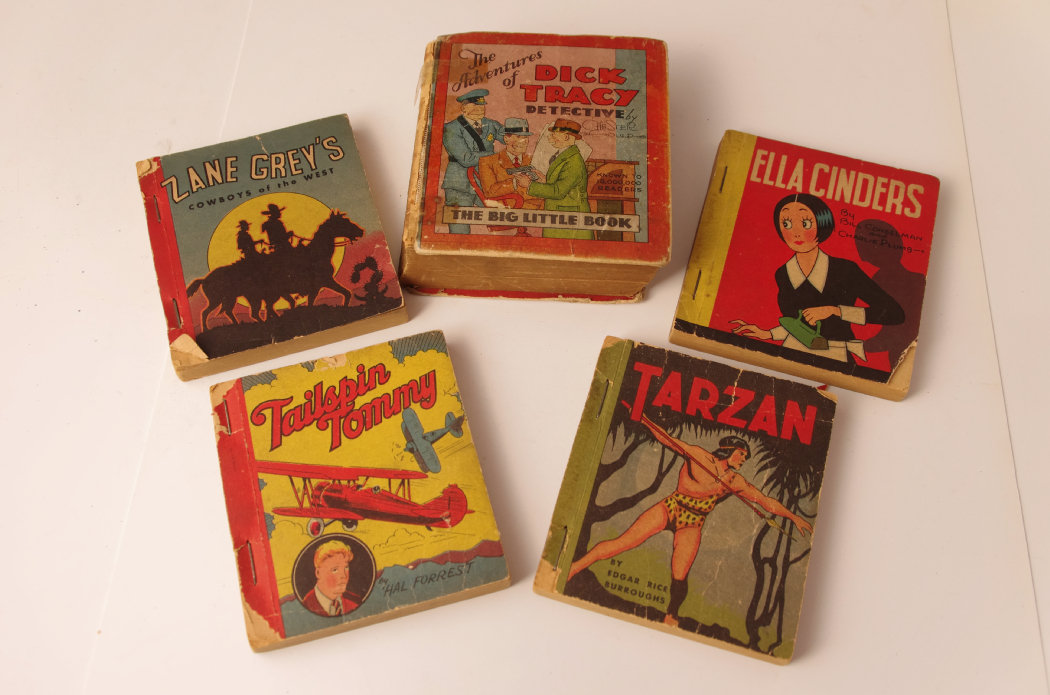 Vintage Books Featuring Dick Tracy, Zane Gray, and More