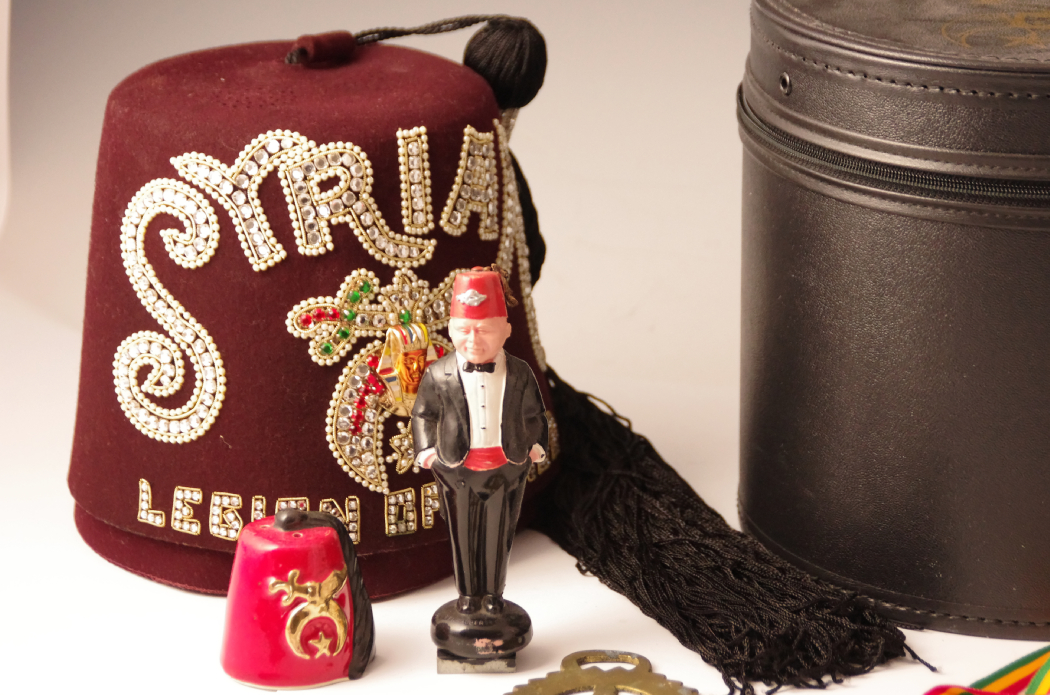 Shriners Syrian Legion of Honor Hat and Memorabilia