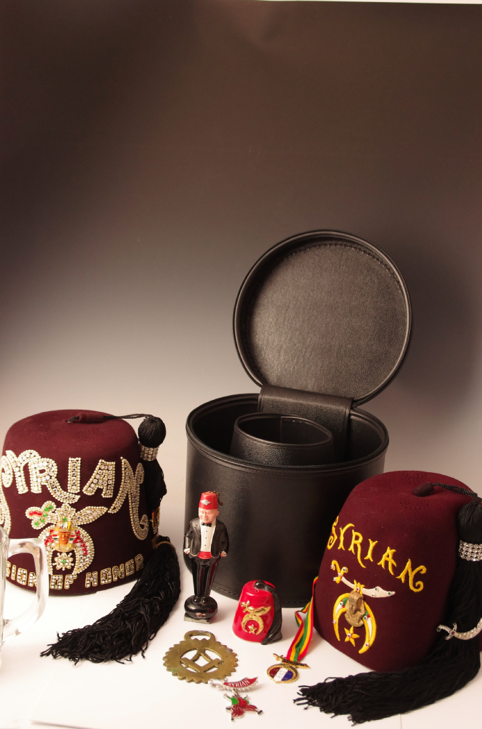 Shriners Syrian Legion of Honor Hat and Memorabilia