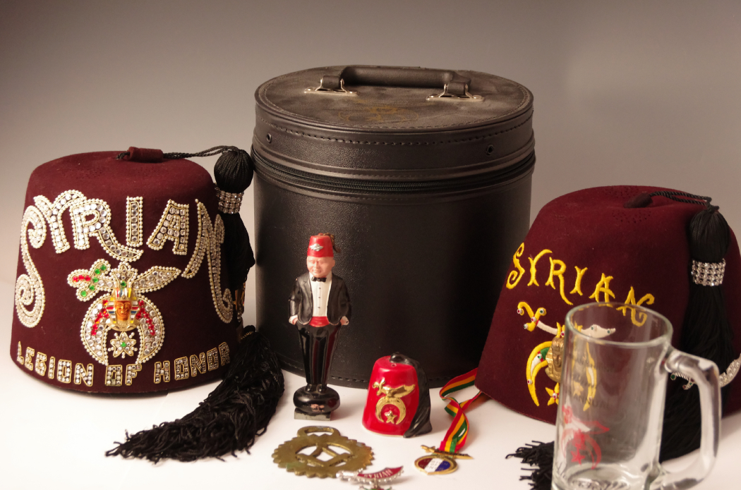 Shriners Syrian Legion of Honor Hat and Memorabilia
