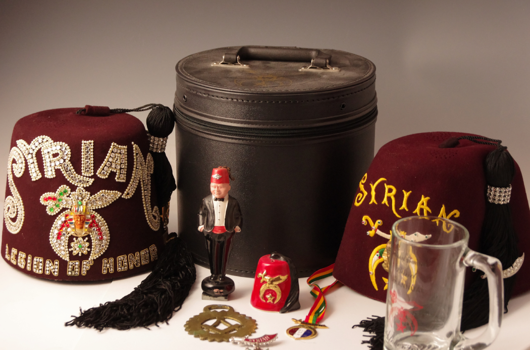 Shriners Syrian Legion of Honor Hat and Memorabilia