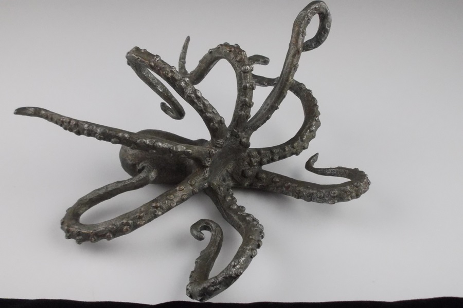 Cast Iron Octopus Figurine