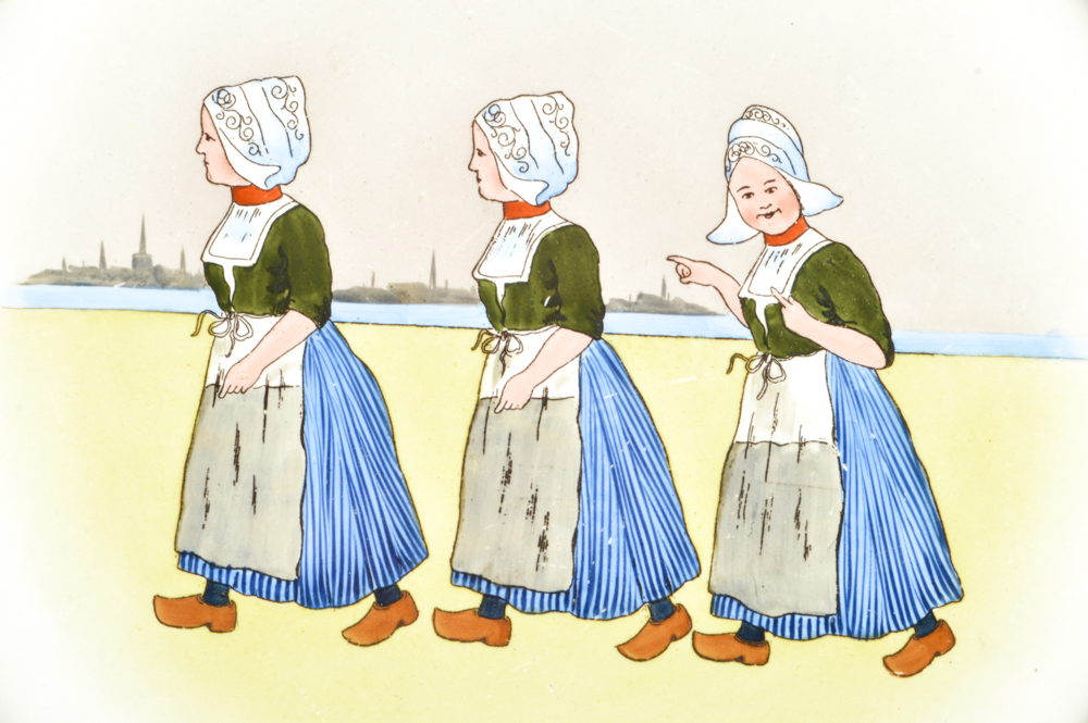 Vintage Dutch Tray And Coasters