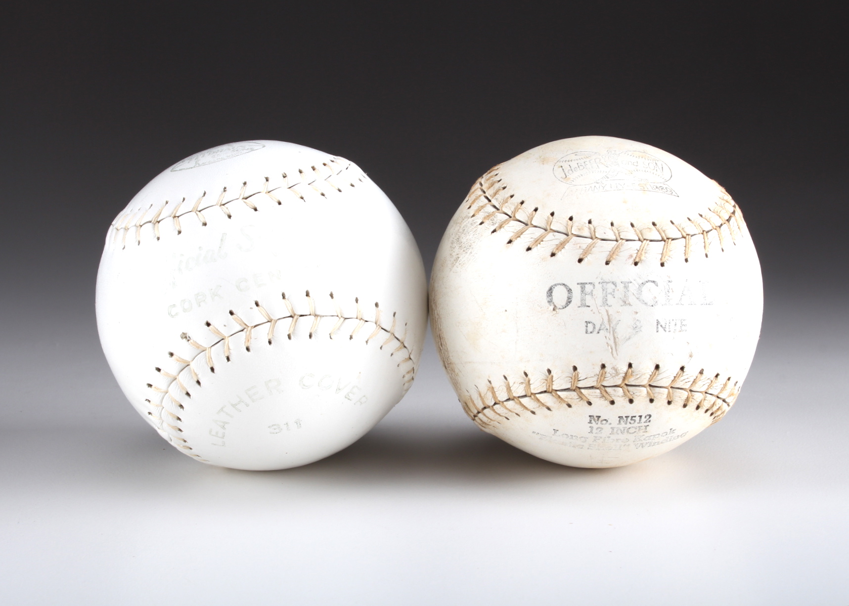 Two Vintage Softballs in the Box