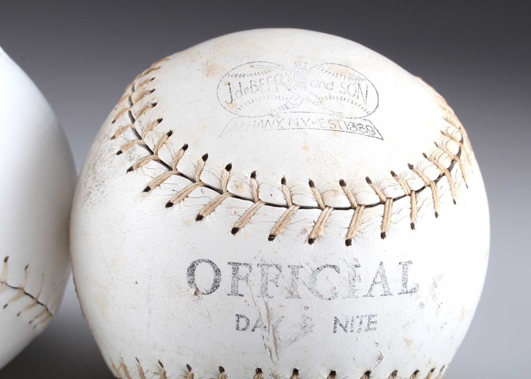 Two Vintage Softballs in the Box