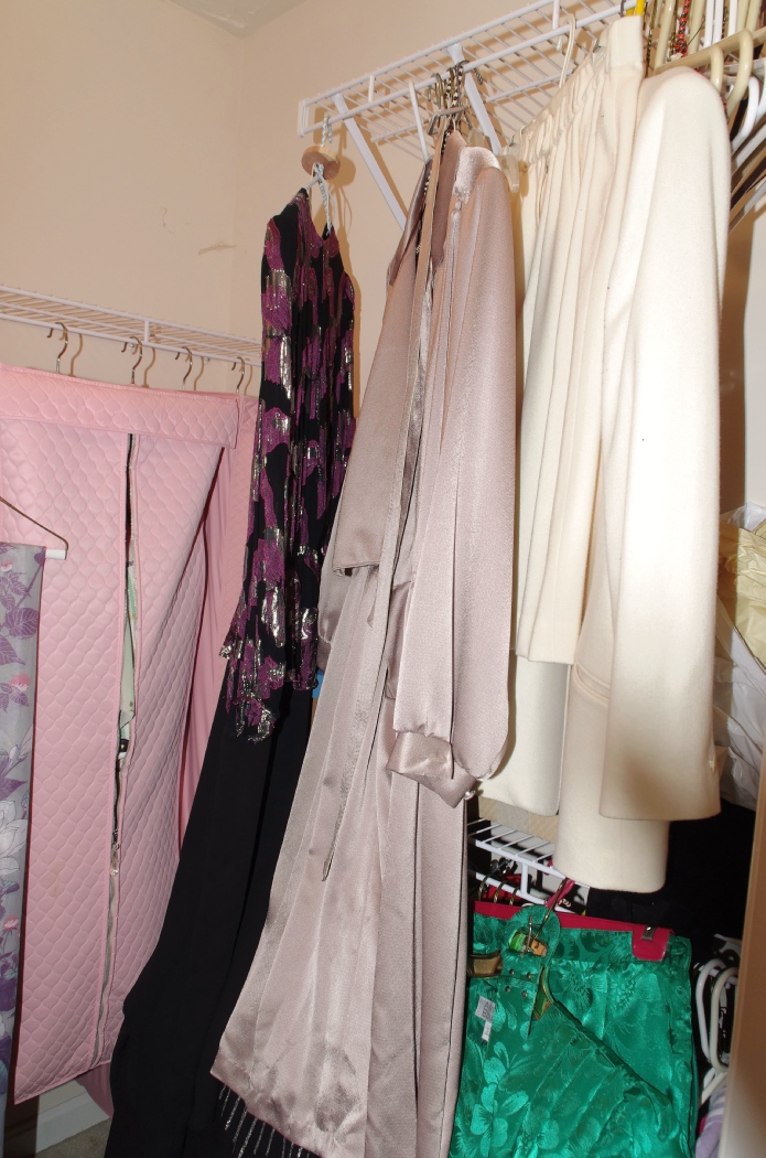 Closet Cleanout of Women's Clothing and Garment Bags