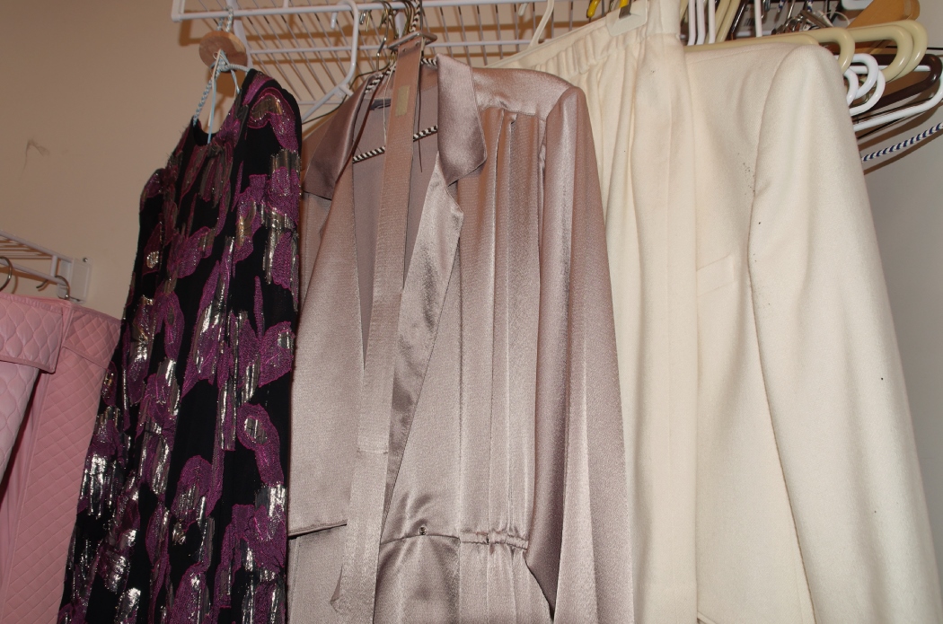 Closet Cleanout of Women's Clothing and Garment Bags