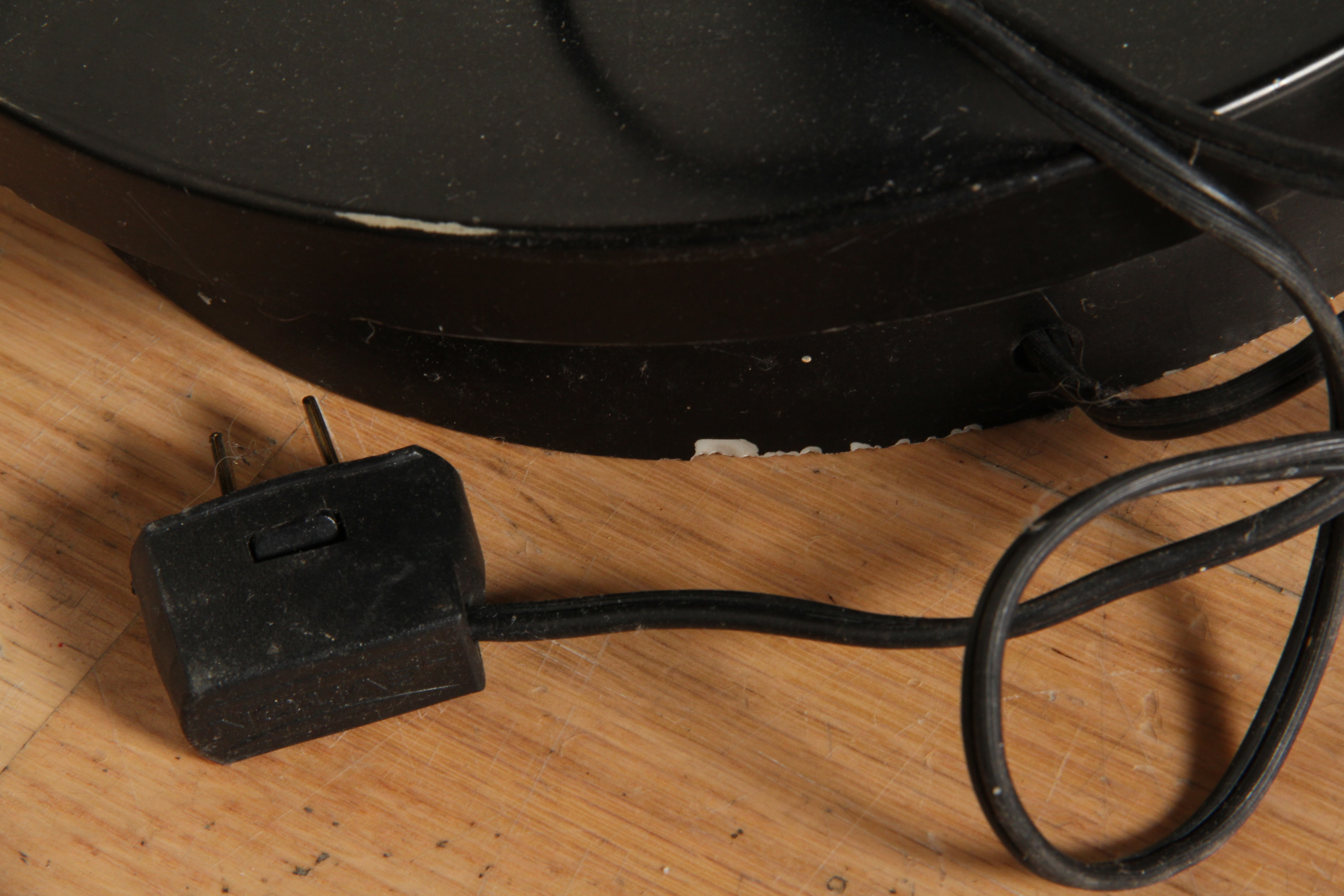 Modern Black and Chrome Floor Lamp with Round Shelf