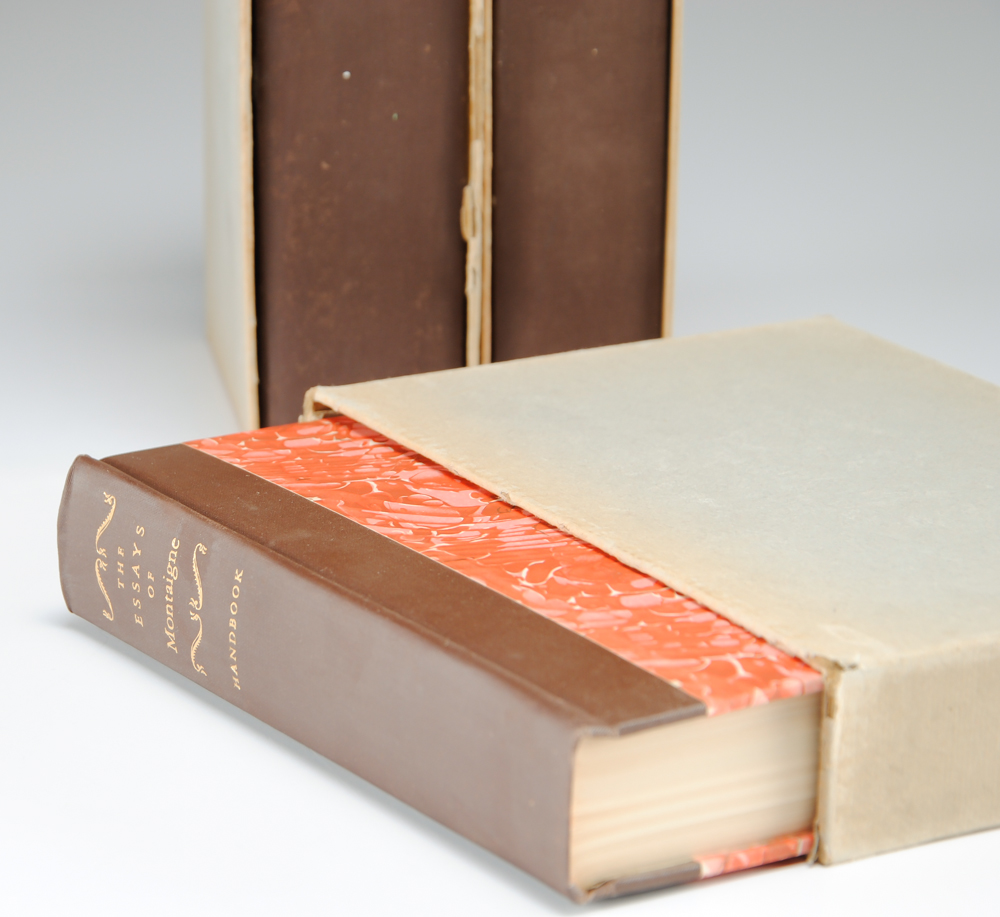 1946 Three Volume Book Set, "The Essays of Michel de Montaigne"