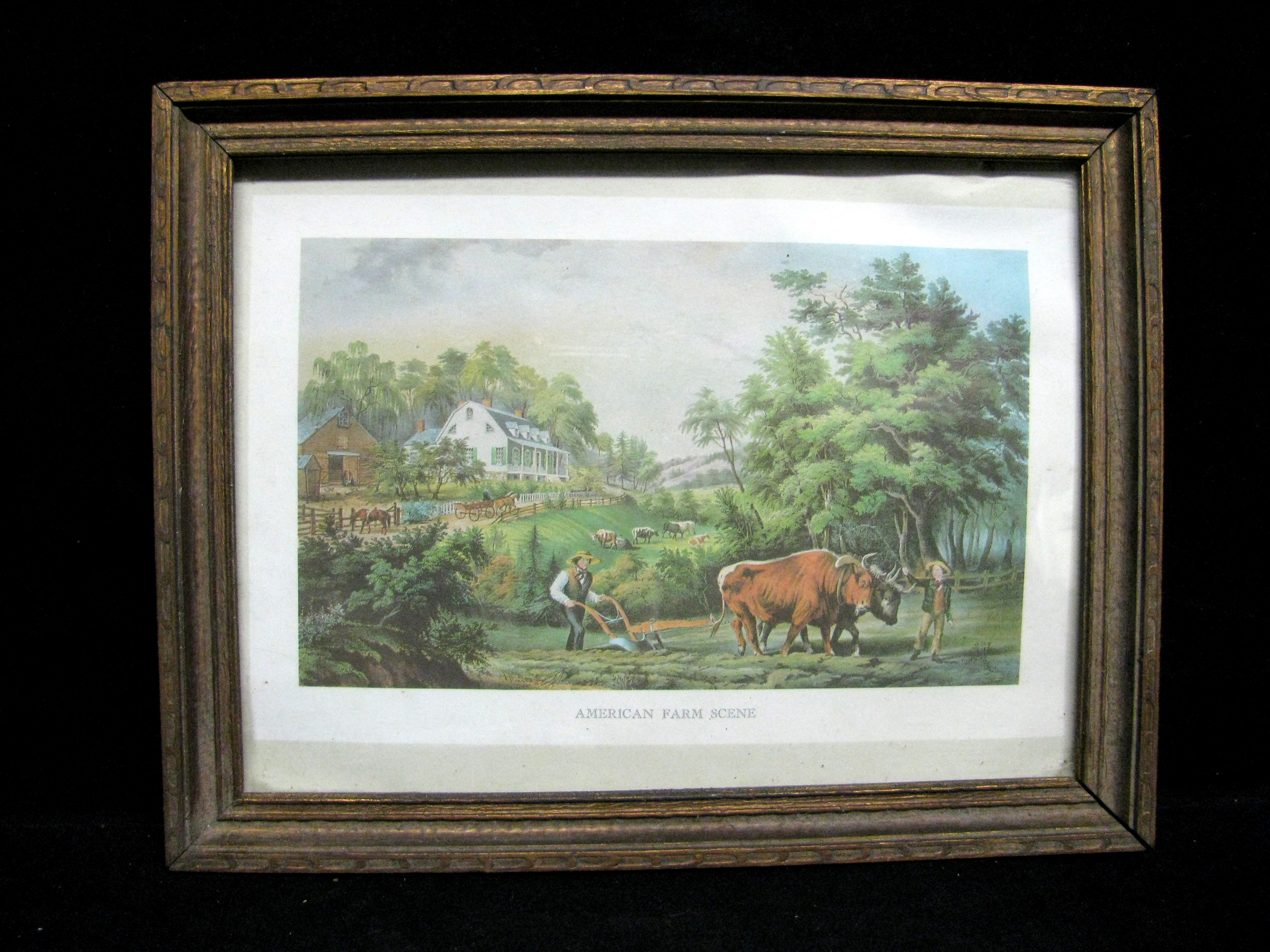 Antique Framed Currier&Ives Prints