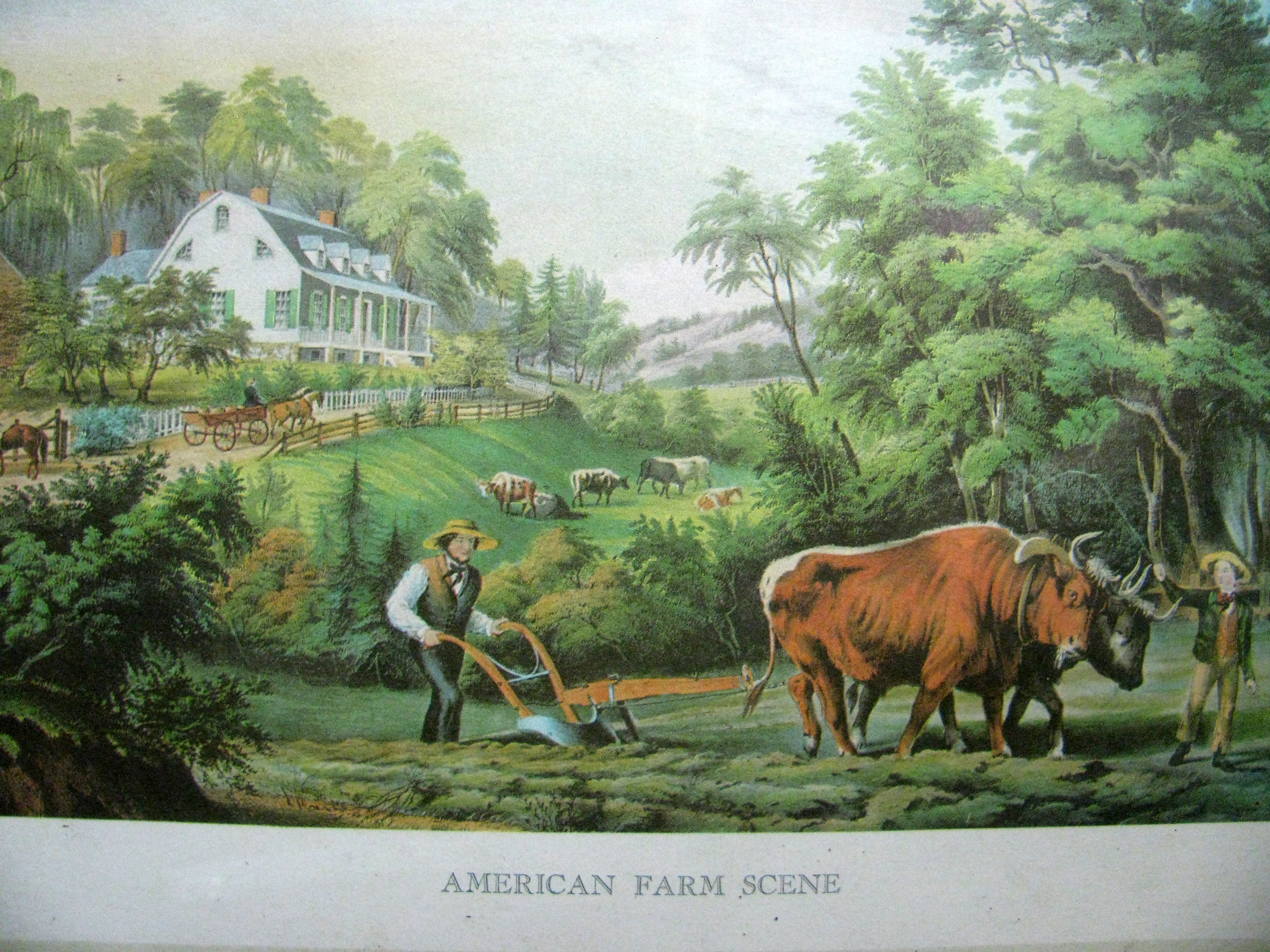 Antique Framed Currier&Ives Prints