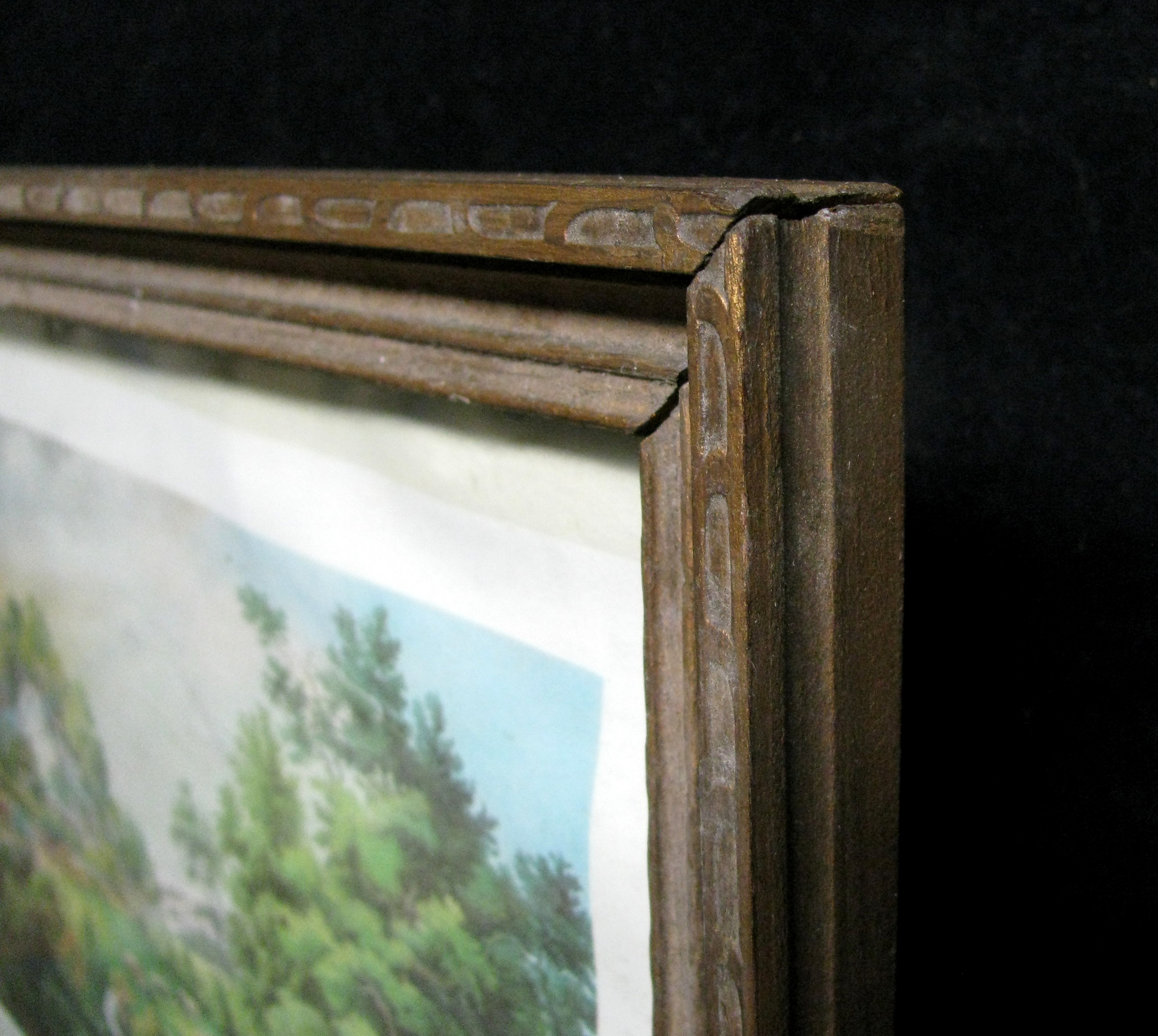 Antique Framed Currier&Ives Prints