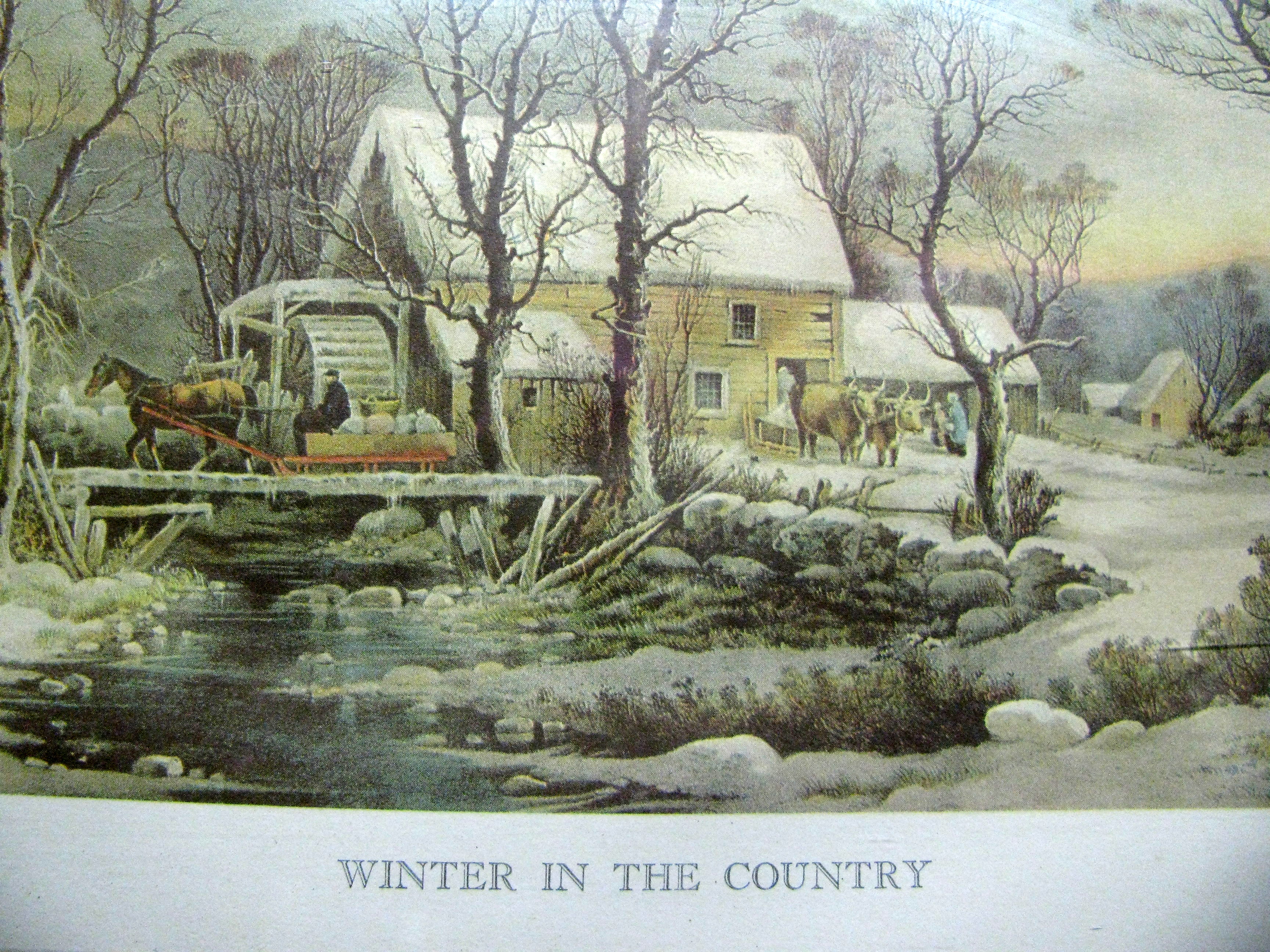 Antique Framed Currier&Ives Prints