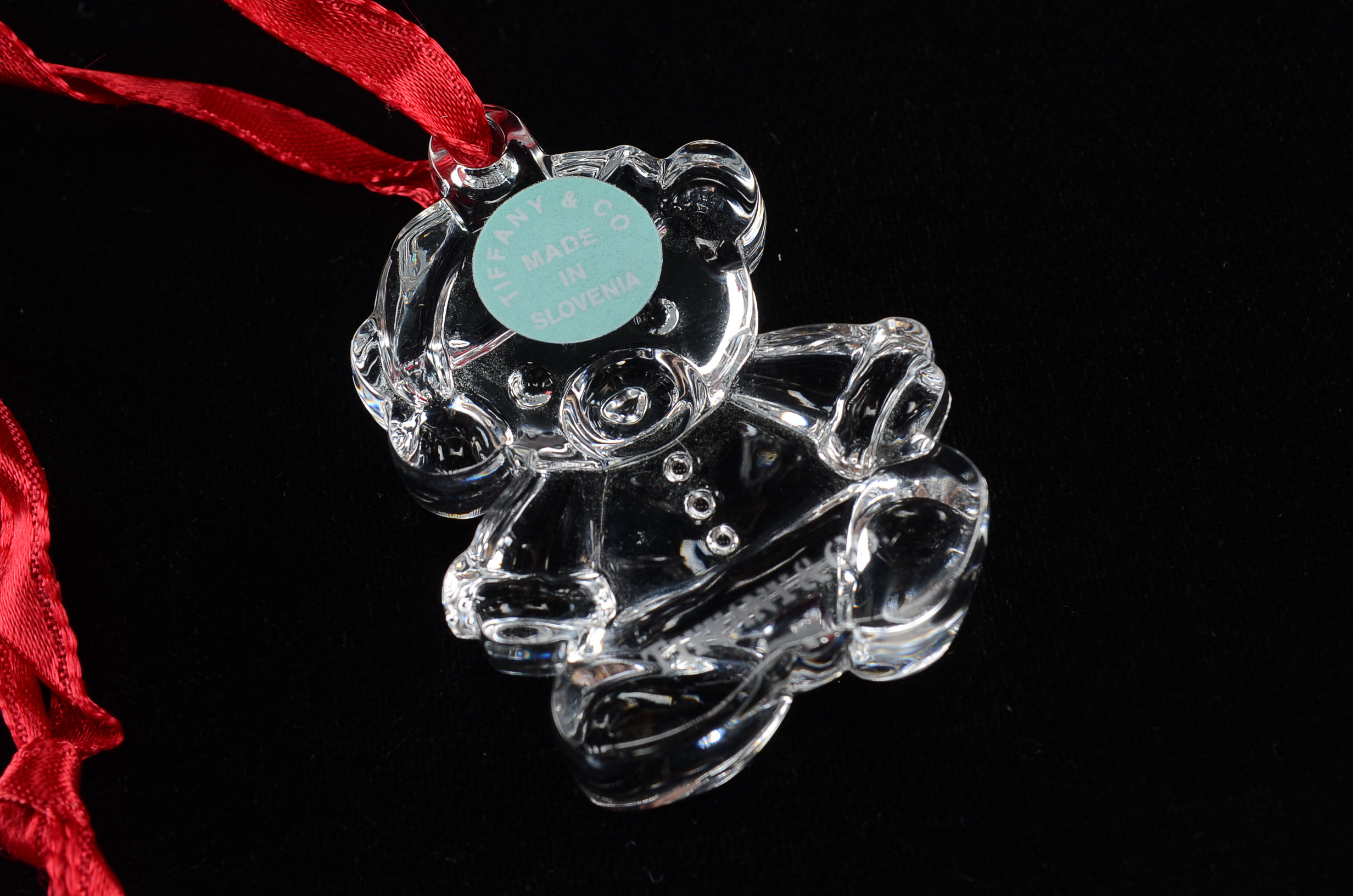 Tiffany & Co. Teddy Bear Crystal Ornament