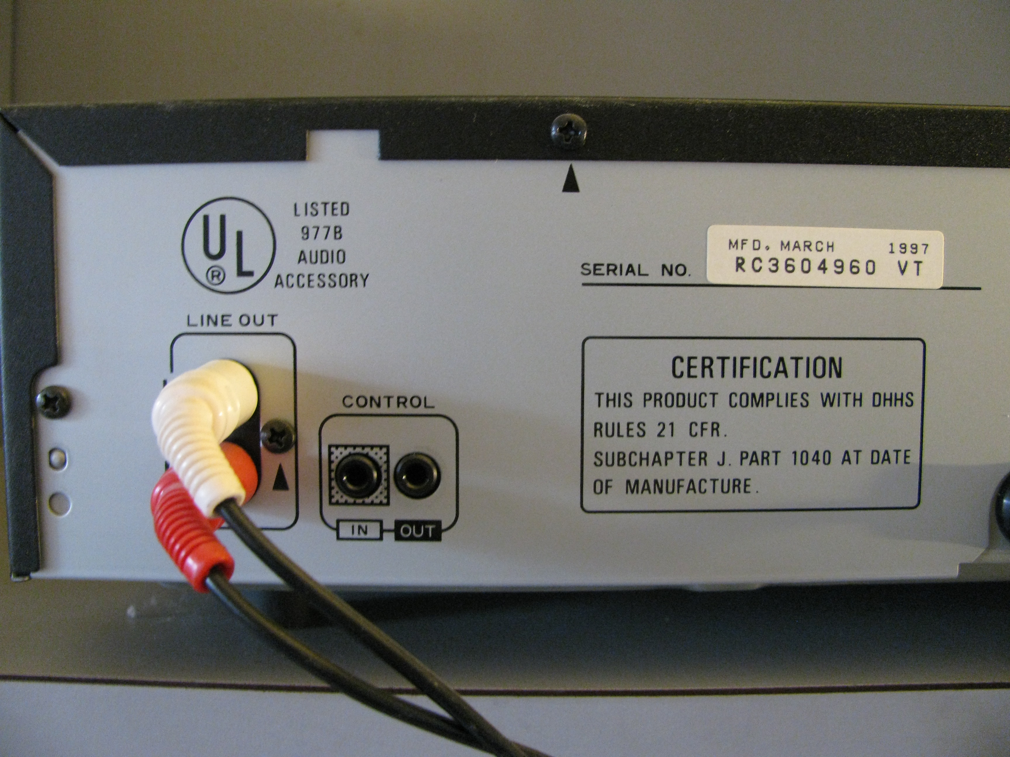 Pioneer Six-Disc CD Player