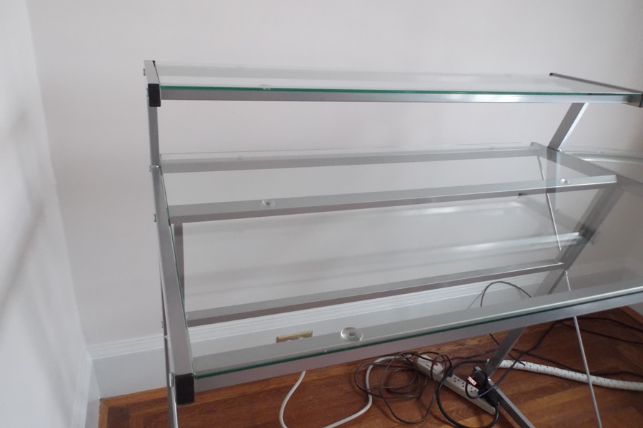 Studio RTA LS Work Center Clear Glass Desk System