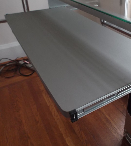 Studio RTA LS Work Center Clear Glass Desk System