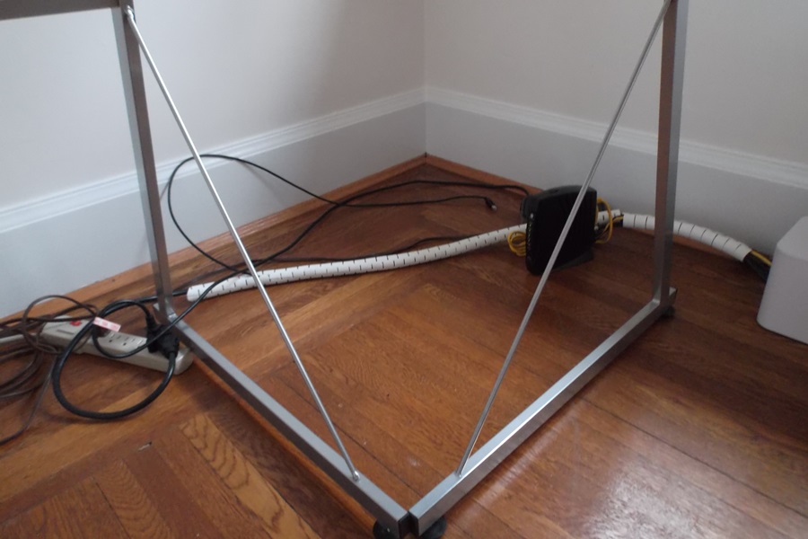 Studio RTA LS Work Center Clear Glass Desk System