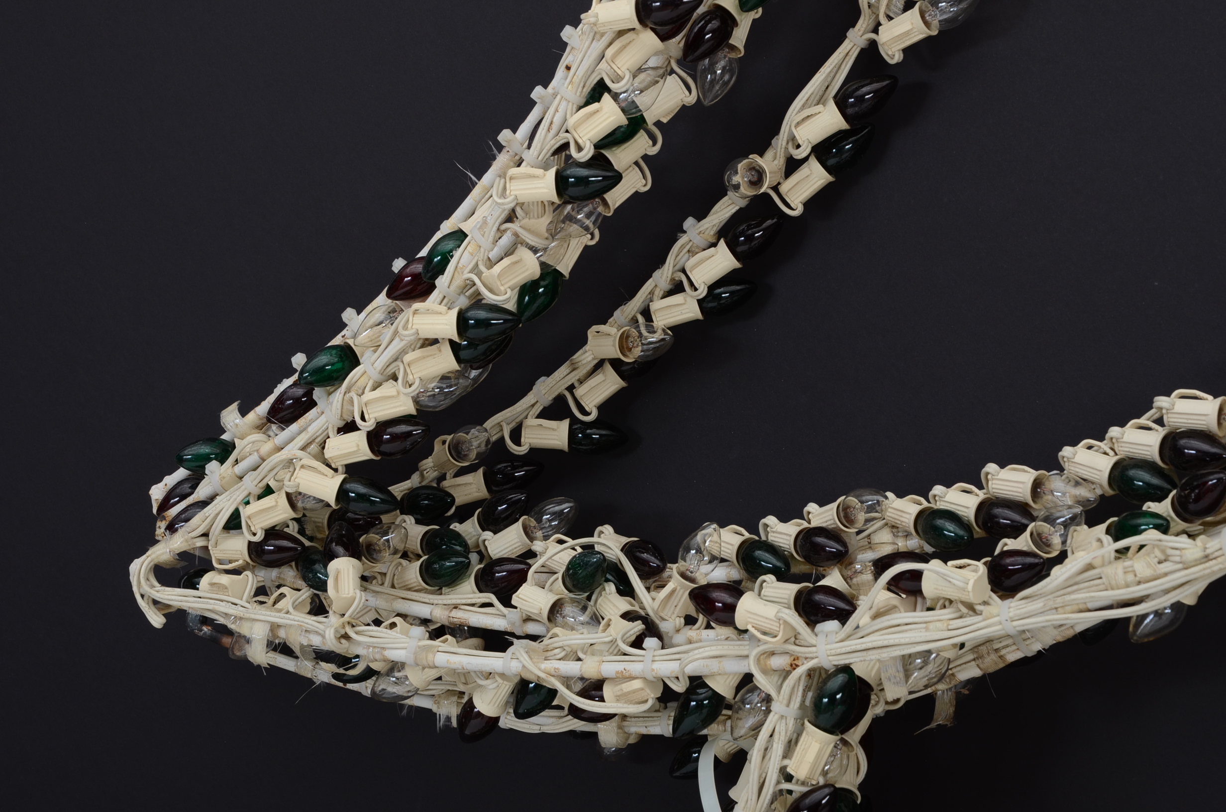 Large Outdoor Lit Wire Frame Christmas Tree