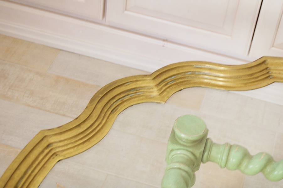 Vintage Baker Brass Edged Pie Crust Glass Top Coffee Table