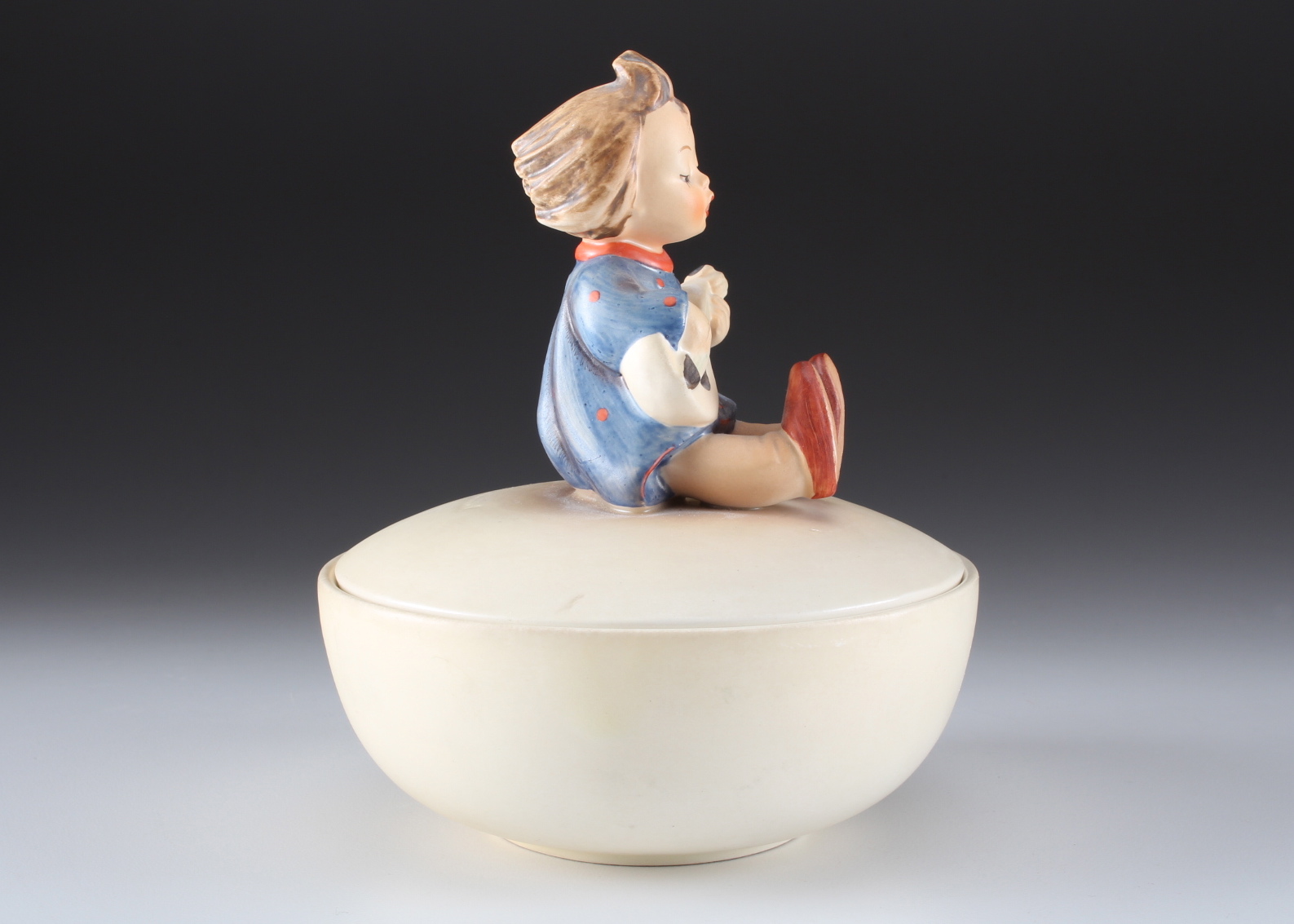 "Joyful" Hummel Lidded Candy Dish