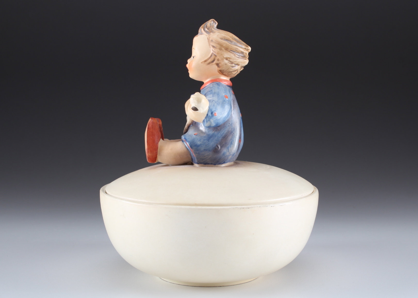 "Joyful" Hummel Lidded Candy Dish