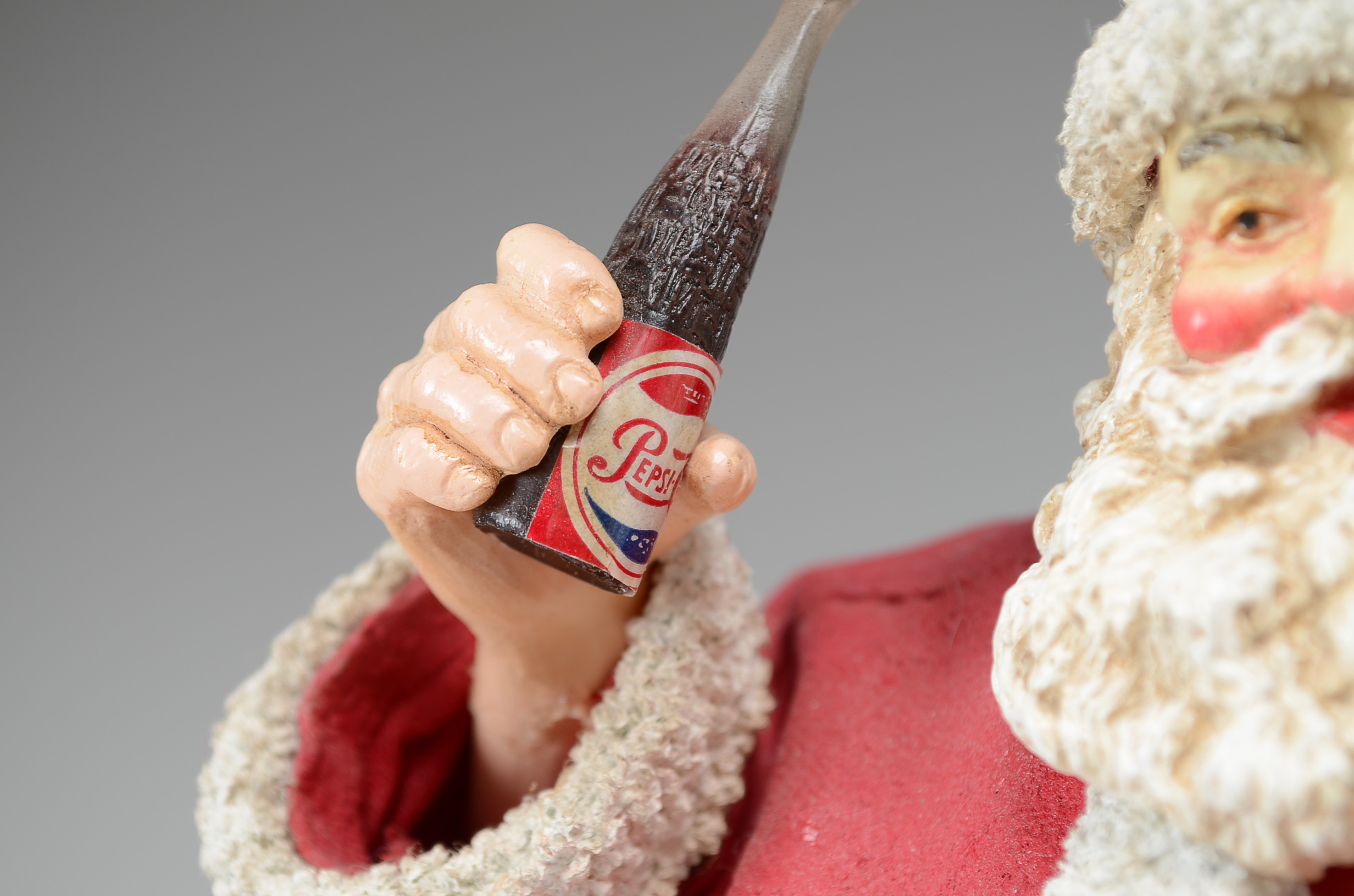 Paper Mache Pepsi-Cola Santa Claus