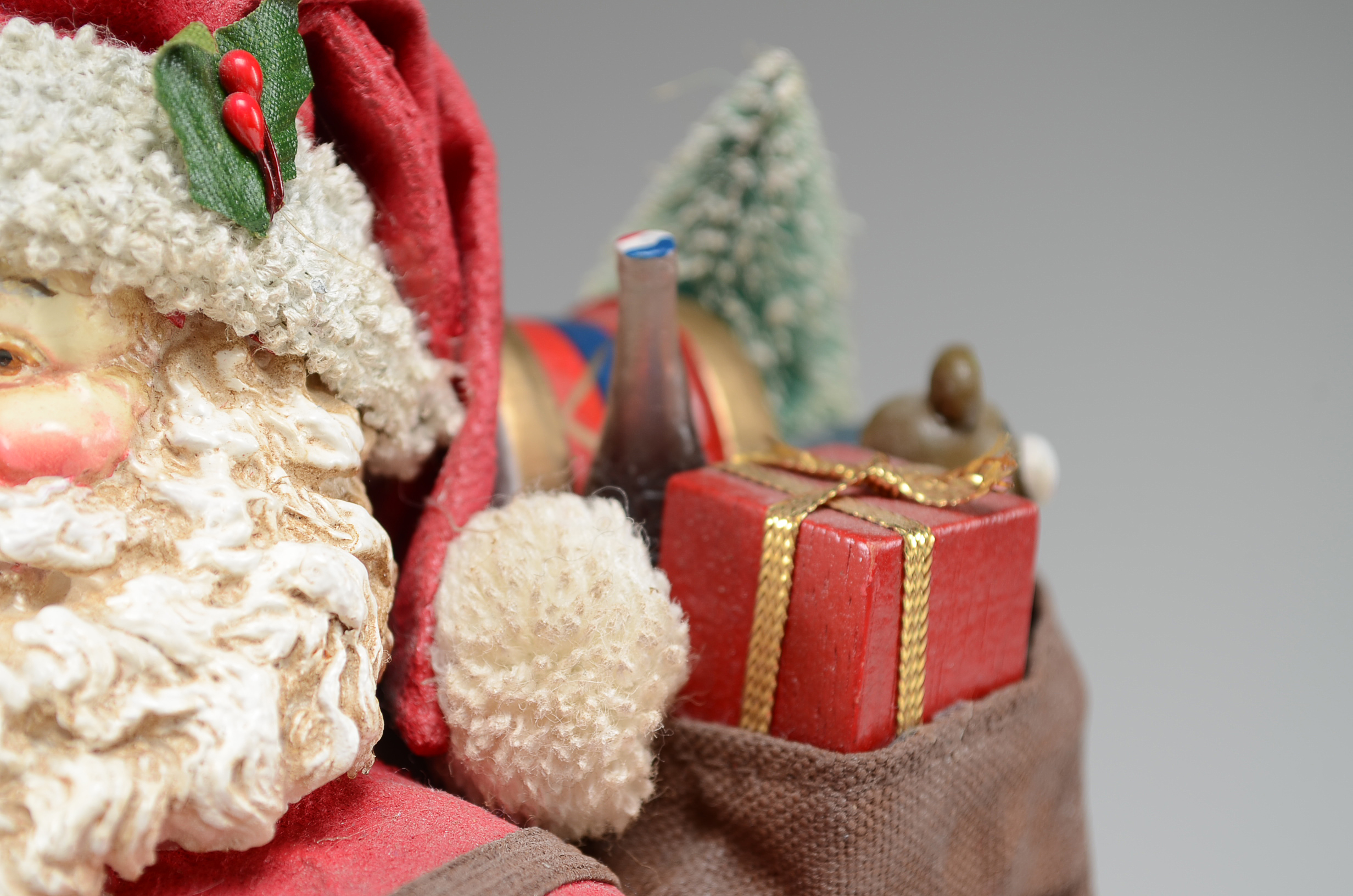 Paper Mache Pepsi-Cola Santa Claus