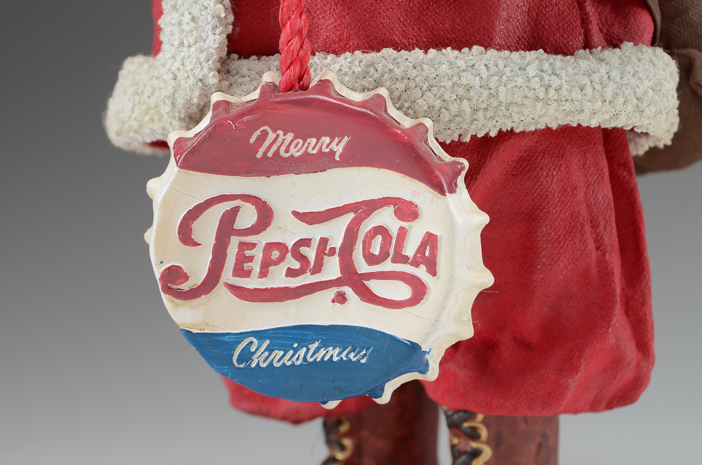 Paper Mache Pepsi-Cola Santa Claus
