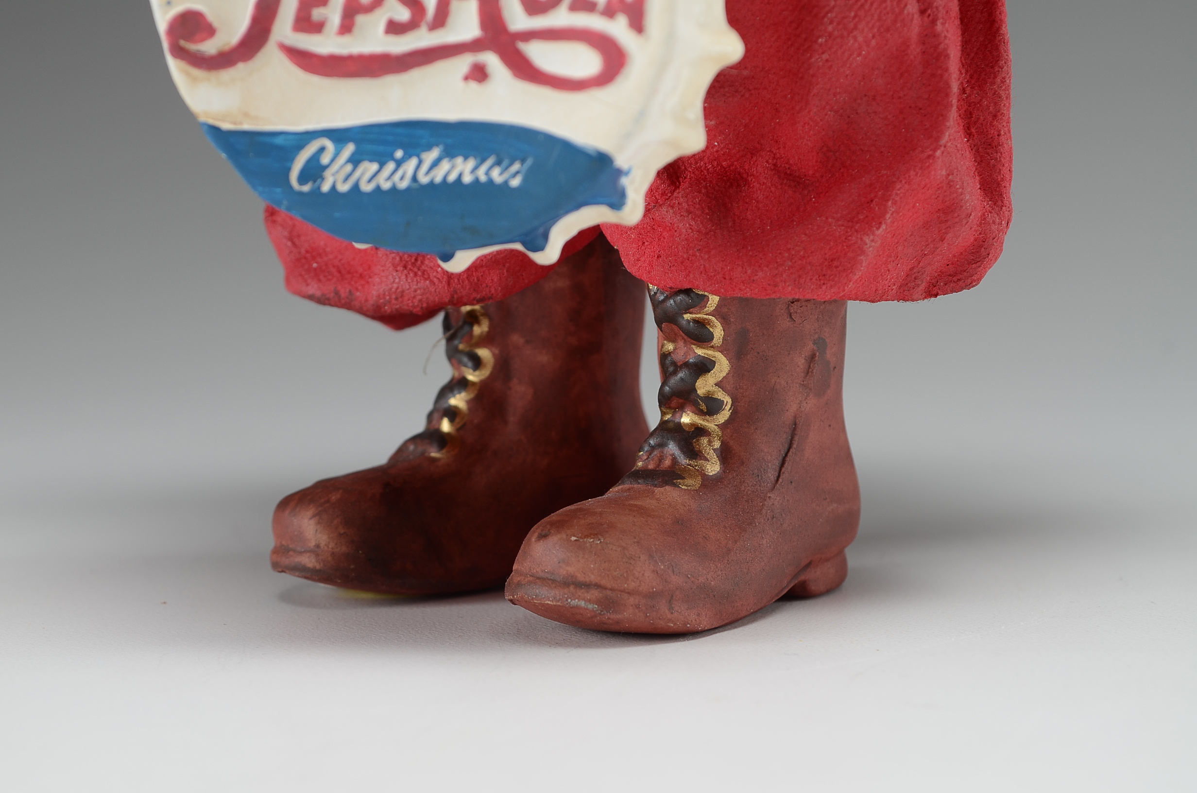 Paper Mache Pepsi-Cola Santa Claus