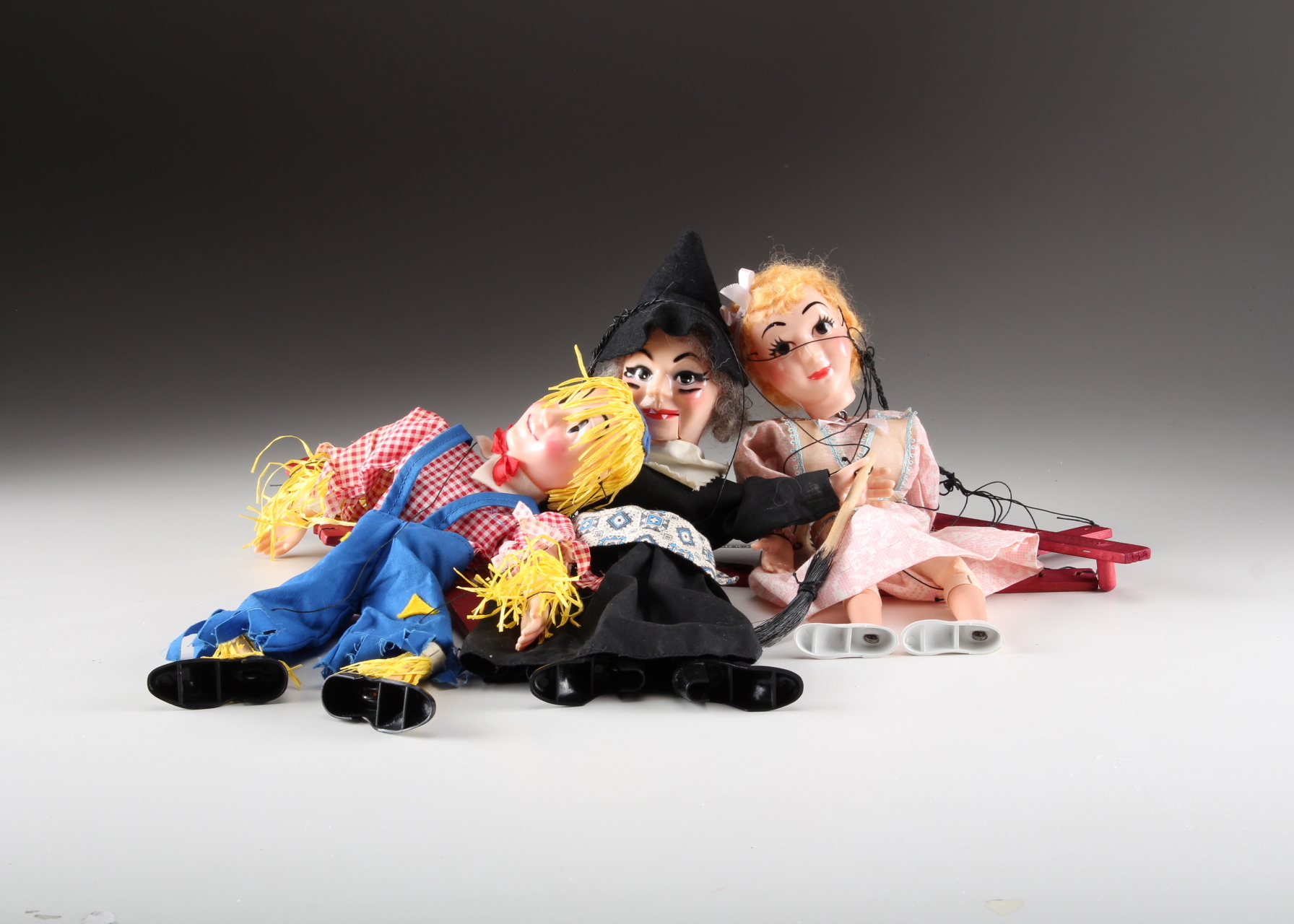 Scarecrow, Wicked Witch and Dorothy Hazelle's Marionettes