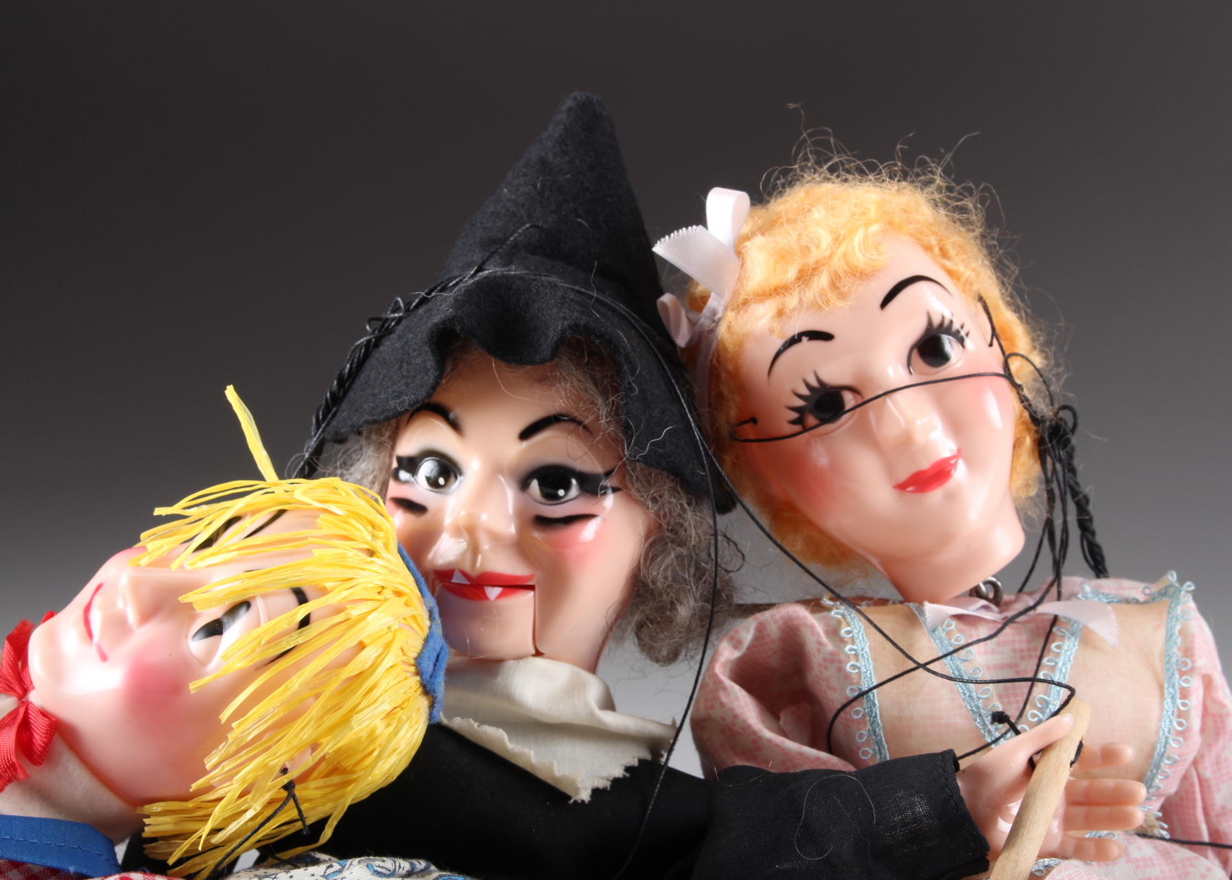 Scarecrow, Wicked Witch and Dorothy Hazelle's Marionettes