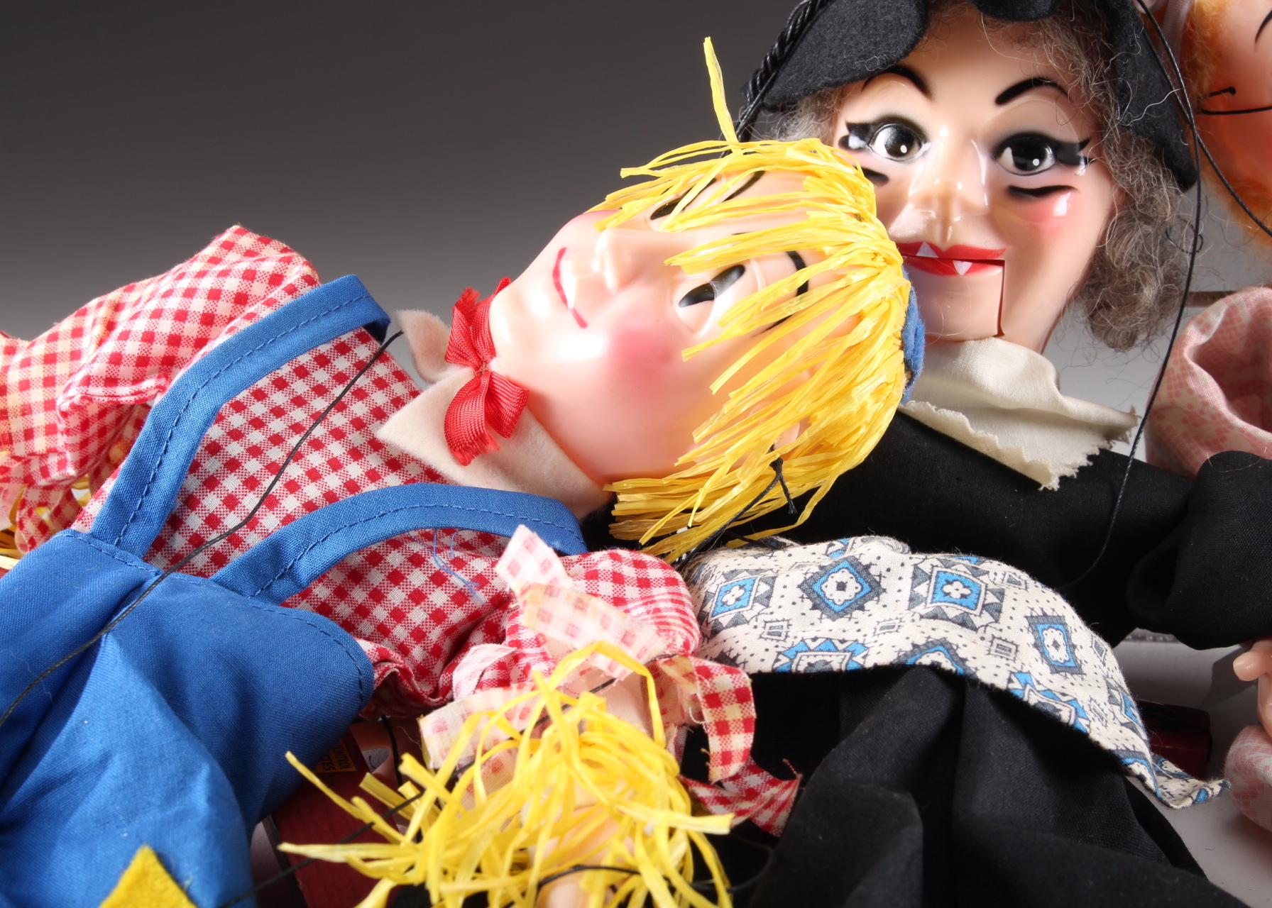 Scarecrow, Wicked Witch and Dorothy Hazelle's Marionettes