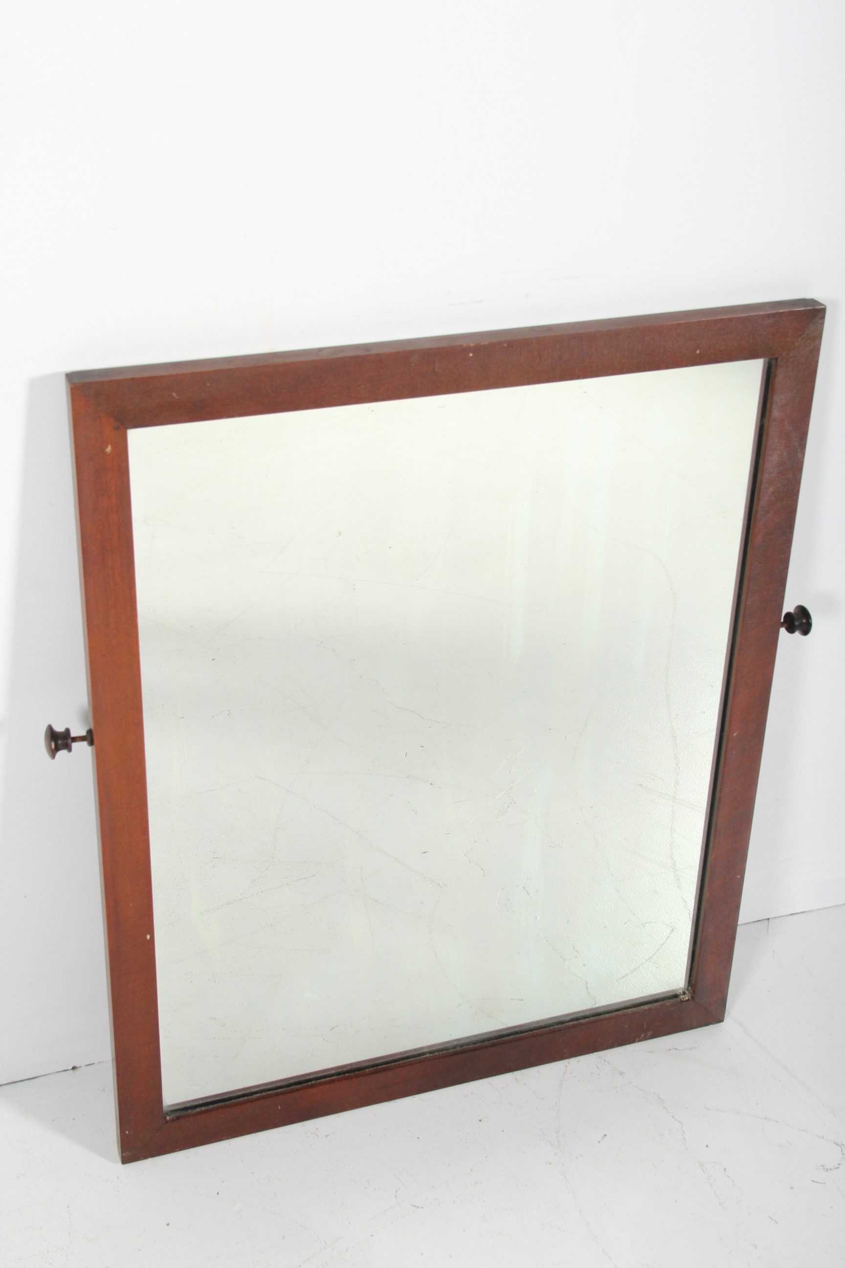 Vintage Dresser Mirror with Walnut Frame