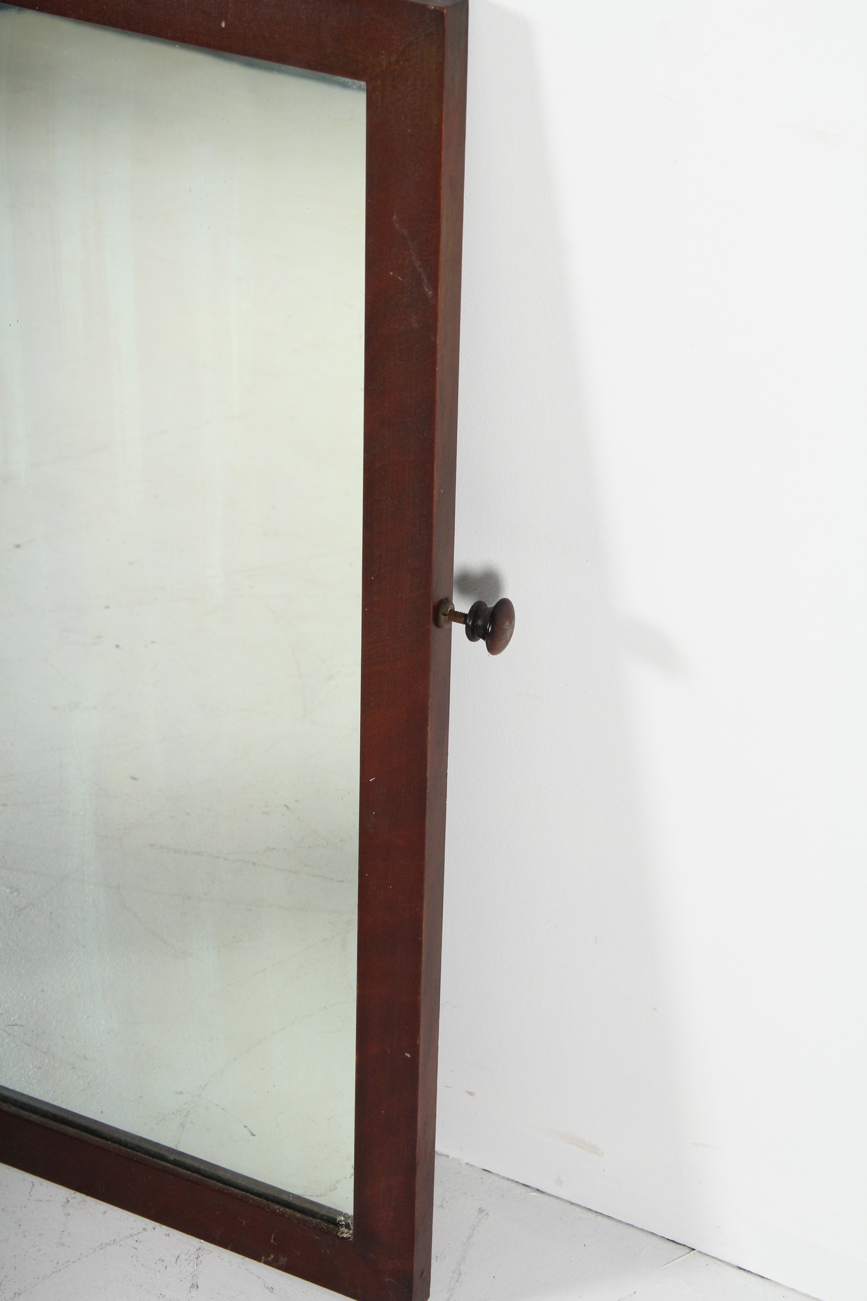Vintage Dresser Mirror with Walnut Frame